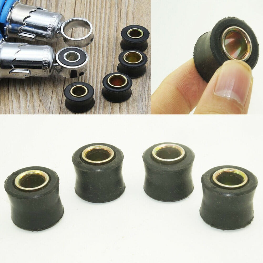 Fule 4X10mm Rubber Shock Absorber Suspension Bushes Brush for Quad Dirt Bike ATV