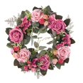thumbnail image 1 of Guirnalda artificial de 45 cm, arreglos florales, guirnalda colgante, corona de flores Rosado, 1 of 9