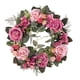 thumbnail image 1 of Guirnalda artificial de 45 cm, arreglos florales, guirnalda colgante, corona de flores Rosado, 1 of 9