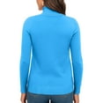 thumbnail image 3 of Turtleneck Sweaters for Women Long Sleeve Dressy Casual Soft Knitted Pullover Tops Fall Winter Clothes Sky Blue XL, 3 of 4