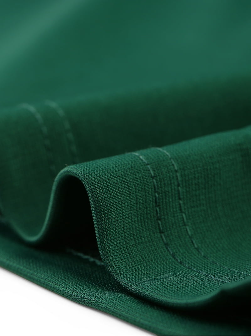 green emerald velvet dress Women's 1950S V-Neck 3/4 Sleeve Ruffle Design Cocktail Pencil Dress – Aisize main image 0