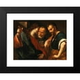 thumbnail image 2 of Giovanni Battista Beinaschi 24x19 Black Modern Framed Museum Art Print Titled - The Tribute Money, 2 of 5
