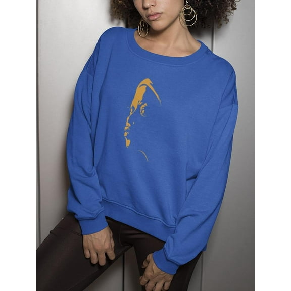 African Woman Portrait Sketch Sweatshirt Women's -Image by Shutterstock
