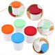 thumbnail image 2 of Inteprter 4pcs 8oz Recipiente de helado reutilizable Cubo de almacenamiento apilable Tina de helado ligera con tapa de silicona para helado Snack Mostrada Inteprter HA014235-00, 2 of 6