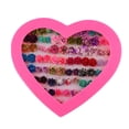 thumbnail image 4 of 3x36 Pares Lindos Pendientes De Botón De Esmalte De Flor De Resina De Moda Conjunto Caja De Corazón De Amor Sunnimix Conjuntos de aretes, 4 of 7