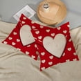 thumbnail image 5 of Valentines Day Pillow Covers 20x20 Set of 2, White Love Hearts Decor Red Throw Pillows Valentine''s Day Anniversary Square Pillowcase Farmhouse Holiday Decorative Outdoor Cushion Case for Couch, 5 of 7