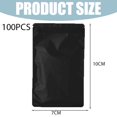 thumbnail image 4 of 100 pcs resealable stand up pouches, odor proof bags, sealable foil bags for packaging - black, 4 of 5