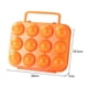 thumbnail image 4 of Caja contenedora de huevos de 12 rejillas, caja de almacenamiento portátil para huevos al aire libre con asa (naranja) Likrtyny Para estrenar, 4 of 9