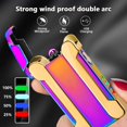 thumbnail image 4 of YOZWOO Electric Lighter Creative Double arc Windproof Lighter with Projection, arc Lighter Plasma Lighter Rechargeable USB Lighter with LED Battery Indicator (Magic), 4 of 7