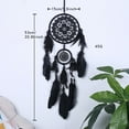 thumbnail image 3 of COFEST Black Gothic Dream Catcher Wall Decor Handmade Woven Feather Macrame Dream Catchers Wall Hanging for Bedroom,Living Room,Wedding Party,Home Decor Black, 3 of 6