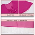 thumbnail image 5 of HAPPY BAY Women's Chiffon Summer Beach Open Front Maternity Beachwear Duster Kimono Cardigan for Women XL-XXL PInk_AB742, 5 of 5