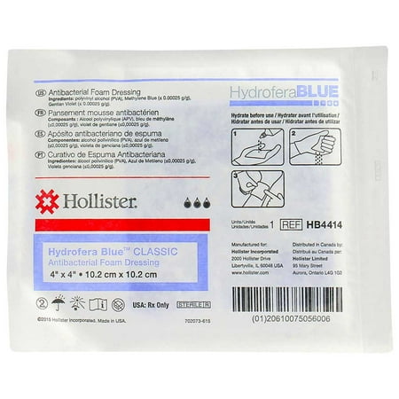 - Hollister HB4414 Hydrofera Blue Classic Foam Wound Dressing 4
