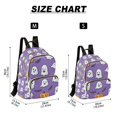 thumbnail image 2 of FORMRS Mini Backpack Purse for Women Quilted Travel Daypack Casual Shoulder Bag, Halloween Ghosts Purple, 2 of 7