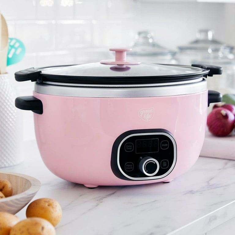 GreenLife Healthy Duo Slow Cooker Pink