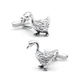 thumbnail image 1 of Gemelos plateados con diseño de pato para hombre en color cobre, 1 of 3