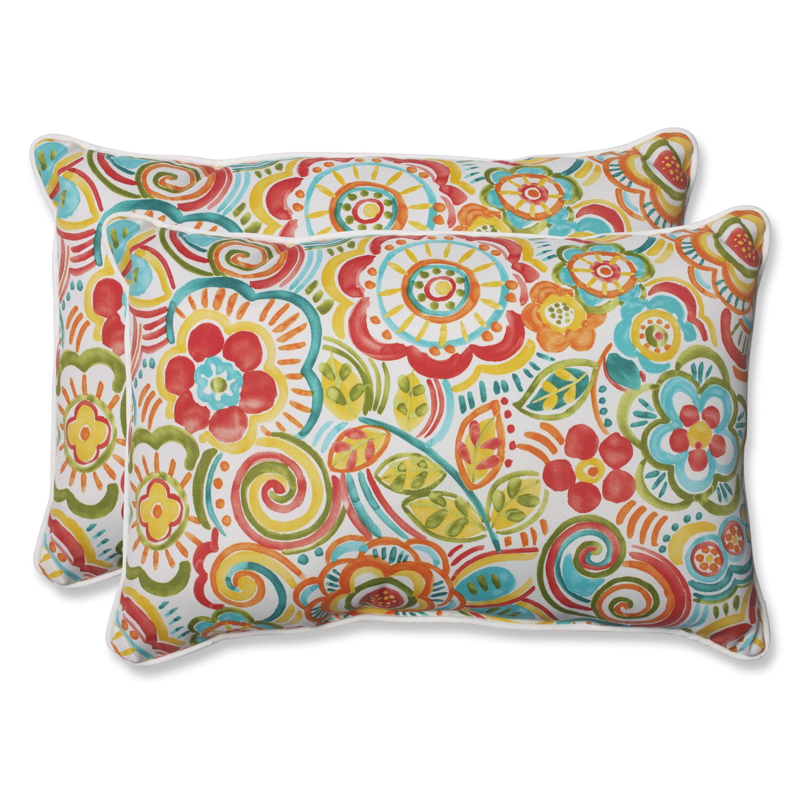 Pillow Perfect Outdoor/ Indoor Bronwood Carnival Oversized Rectangular