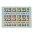 thumbnail image 1 of Fruits Cutting Board, Retro Style Pattern Apples with Polka Dot Pattern Colorful Cheerful Happy Healthy, Decorative Tempered Glass Cutting and Serving Board, Small Size, Multicolor, by Ambesonne, 1 of 1