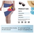 thumbnail image 5 of Women Flag Of Colorado Sarong Coverups Chiffon Short Swimsuit Wrap Skirt Beach Bikini Tie Cover Up Wraps, 5 of 7