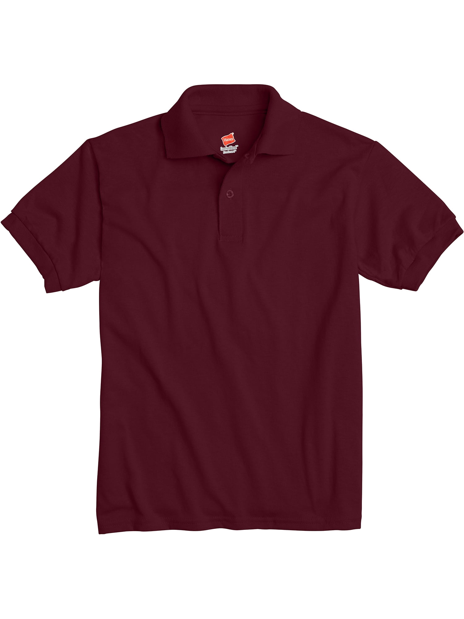 Hanes - Hanes Boys School Uniform 4-18 EcoSmart Jersey Polo Shirt -  Walmart.com - Walmart.com