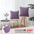 thumbnail image 3 of Fundas de almohada HPUK Linen, 45 x 45 cm, paquete de 2 unidades, Lavender Mist, 3 of 9