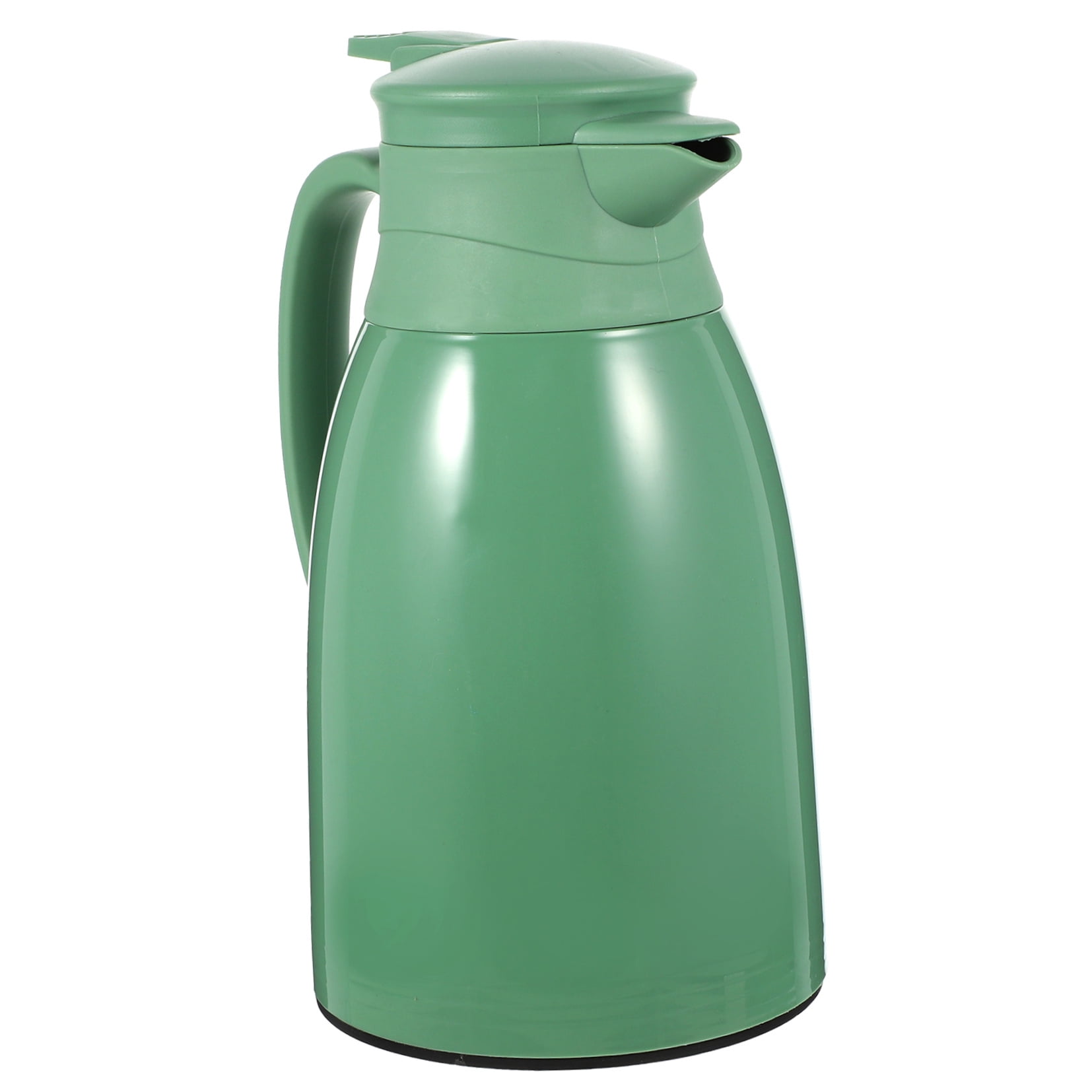 Soimiss Insulated Water Bottle Green Glass Inner PP Outer for Home Use