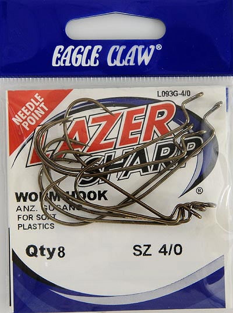 (2 pack) Lazer Sharp L093GH-4/0 Worm Sproat Hook, Size 4/0