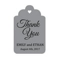 thumbnail image 1 of 100 PCS Custom Made Hang Tags Personalized Wedding Favor Thank You Gift Tags, 1 of 1
