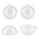 thumbnail image 4 of Adornos de bolas de plástico, 10 pares de bolas de adorno transparentes rellenables, bola de adorno de Navidad, durabilidad probada en el tiempo, 4 of 9