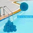 thumbnail image 4 of 1 Bag Pool Filter Ball Water Saving Effective Keep Clean Blue Swimming Pool SPA Hot Tub Filter Sand Alternative Household Supplies, 4 of 10