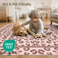 thumbnail image 4 of ODIKA Abstract Leopard Spotted Contemporary Graphic Surface Design for Queen Size Bedroom, Under Bed, Master Suite, Foldable Easy Care, 4 of 7