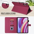 thumbnail image 4 of for Xiaomi Redmi Pad Pro/Xiaomi Poco Pad 12.1 inch Case, Rhombus Pattern Multiple Viewing Angles Stand Slim Folio Cover (Red), 4 of 6