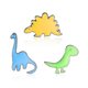 thumbnail image 1 of 3 uds broche de Aleación de Zinc brillar dinosaurio ropa bolsa Pin de solapa, 1 of 3