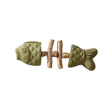 Specollect 1 Pcs Natural Cat Chew Toy with Catnip & Silvervine Dental Health Teeth Cleaning Toy for Cats Interactive Enrichment Chew Bone