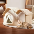 thumbnail image 1 of Cama para gatos Yinane nido suave escondite carpa antideslizante semicerrada M, 1 of 8