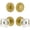 Satin Brass, variant on Viaggio Clomhmqdc_Combo_238 Motivo Solid Brass Single Cylinder Keyed Entry Door Knob Set