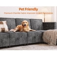 thumbnail image 3 of EastVita GAOMON Single Sofa with Storage Comfortable Sectional Couches and Sofas for Living Room Bedroom Office Small Space Easy Assembly and Comfy Cushion (Dark Grey), 3 of 5