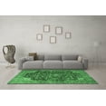 thumbnail image 3 of Ahgly Company Indoor Round Medallion Emerald Green Traditional Area Rugs, 8' Round, 3 of 4