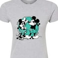 thumbnail image 3 of Disney - Mickey And Minnie Mouse - Juniors Fitted Graphic T-Shirt, 3 of 5