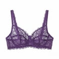 thumbnail image 6 of Ohufall Women's Lace Bras Breathable Comfort Push Up Bra Fashion Lightweight Everyday Underwear, 6 of 6