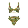 thumbnail image 4 of Daiia Transportation Prints Women's Bikini Set Two Piece Swimsuit High Waisted Bikini Adjustable Straps Bikini Perfect for Beach, Pool, and Summer Vacation-, 4 of 9