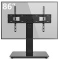 thumbnail image 1 of Rfiver Universal Swivel TV Stand Table Top TV Stand Base for 40 to 86 Inch Flat Screen TVs, Height Adjustable Mount, Center TV Stand Replacement with Tempered Glass Base, 1 of 2