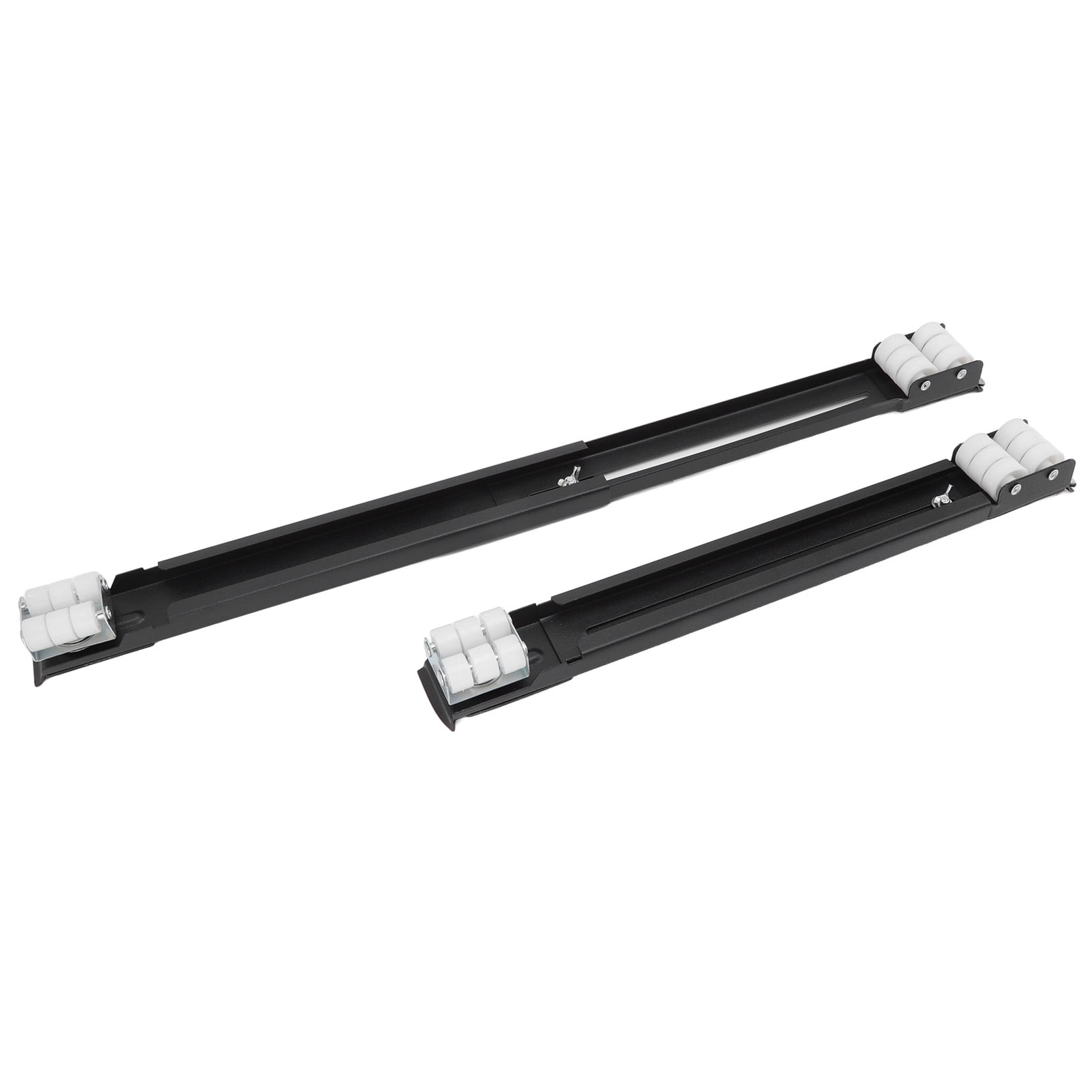 Rupoun Heavy Duty Extensible Appliance Roller Load Bearing 661 Lbs / 300 kg Universal Wheels Base Slider for Washer Furniture Black