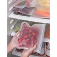 thumbnail image 3 of Bolsa sellable transparente reutilizable para alimentos vegetales para refrigerador, bolsa hermética, apto para uso alimentario, apto para congelador, mantenimiento fresco, 22x20cm, 3 of 5