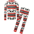 thumbnail image 2 of SSLR Family Matching Christmas Pajamas Sets Xmas Sleepwear Nightwear 2-Piece Pjs Tops+Pants, 2 of 8