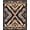 Orange, Pattern 2, variant on ODIKA 4'x6' Machine Washable Non-Slip Area Rug, Vintage Inspired with Intricate Geometric Motifs High Traffic Rug, Orange, 125992