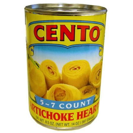 Artichoke Hearts, 5 to 7 count (Cento) 14 oz (Best Canned Artichoke Hearts)
