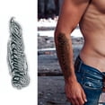 thumbnail image 3 of Pegatinas Tatuaje Impermeables Tatuajes Temporales 4 Uds Letras Brazo, 3 of 9