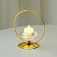 thumbnail image 5 of Steadline Modern Iron Candle Holder with Minimalist Design - Elegant Living Room Decoration for Romantic Ambiance Creation, 5 of 6