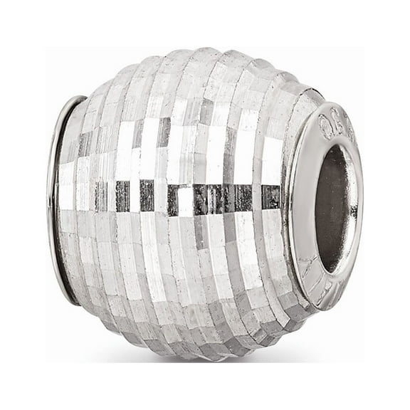 925 Sterling Silver Reflections Diamond Cut Bead; for Adults and Teens; for Women and Men