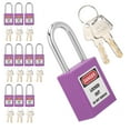 thumbnail image 4 of Lockout Tagout Lock, V Durable Industrial Lock  For Construction Sites Purple, 4 of 8